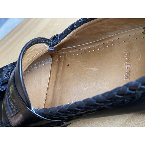 Allen Edmonds Maxfield Black Men\'s 10.5 C Width Slip-On Loafer Leather Tassel main image 4